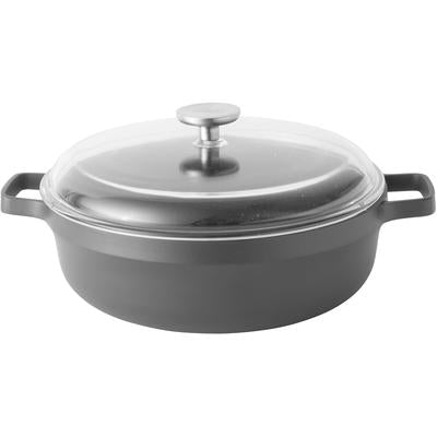 BergHOFF - GEM Non-Stick Cast Aluminum 11" Covered Two-Handle Saut?© Pan - 2307319