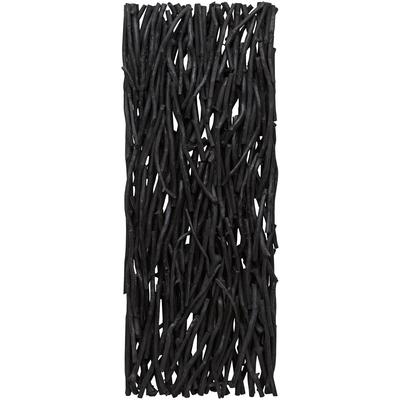 Uttermost - Gathered Teak Wood Wall D√É¬©cor - Black - 4331