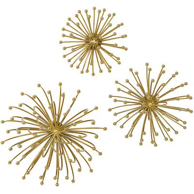 Uttermost - Set of 3 Aga Metal Wall D√É¬©cor - Gold - 4337