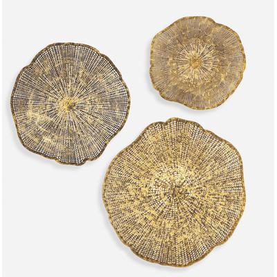Uttermost - Set of 3 Radiance Metal Wall Decor - Gold - 4370