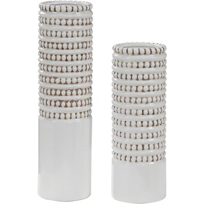 Uttermost - Angelou White Vases - Set of 2 - 17570