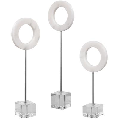 Uttermost - Coin Toss Marble Rings - Set of 3 - 17871