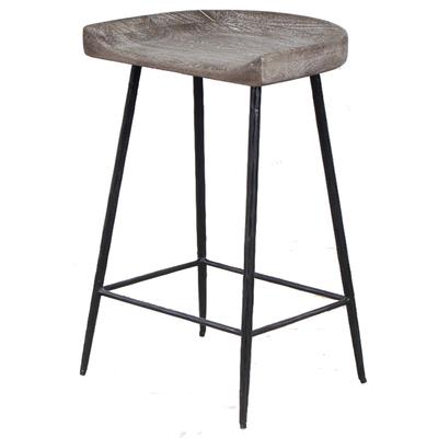 Uttermost - Cordova Carved Wood Counter Stool - 22885
