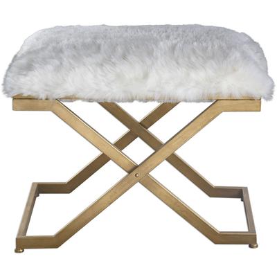 Uttermost - Farran Fur Small Bench - 23278