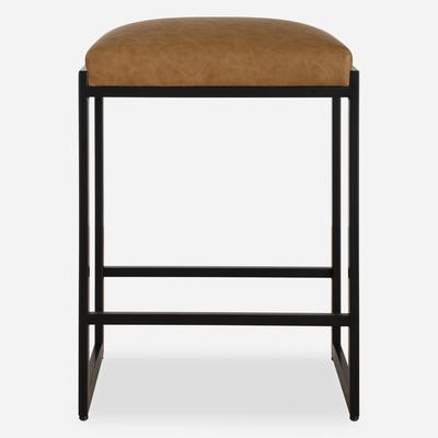 Uttermost - Atticus Counter Stool - Camel - 23446