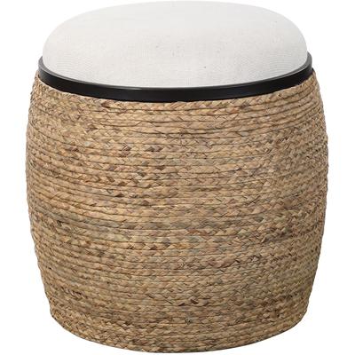 Uttermost - Island Straw Accent Stool - 23582
