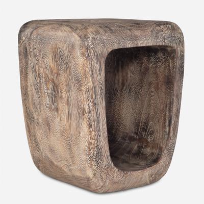 Uttermost - Loophole Accent Stool - Bleached Wash - 24901