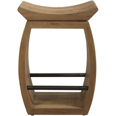Uttermost - Connor Modern Wood Counter Stool - 24988