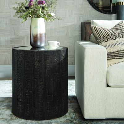 Uttermost - Sequoia Mirrored Drum Table - 25289