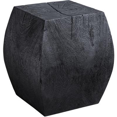 Uttermost - Grove Wooden Accent Stool - Rustic Black - 25296