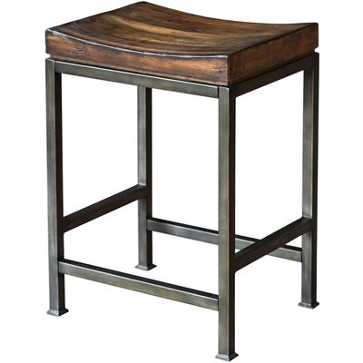 Uttermost - Beck Wood Counter Stool - 25441