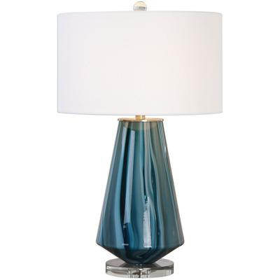 Uttermost - Pescara Teal-Gray Glass Lamp - 27225-1