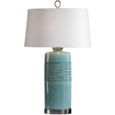 Uttermost - Rila Distressed Teal Table Lamp - 27569