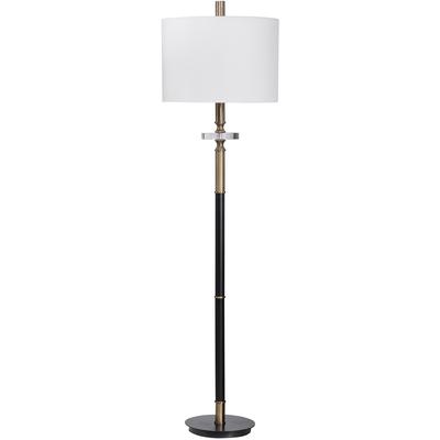 Uttermost - Maud Floor Lamp - Aged Black - 28196-1