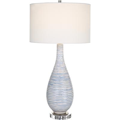 Uttermost - Clariot Ribbed Blue Table Lamp - 29998-1