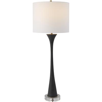 Uttermost - Fountain Stone Buffet Lamp - Black - 30171