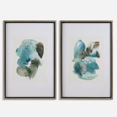 Uttermost - Set of 2 Blueprints Watercolor Prints - 32291