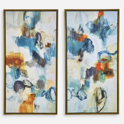 Uttermost - Set of 2 Casual Moments Framed Abstract Art - 32325
