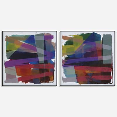 Uttermost - Set of 2 Vivacious Abstract Framed Prints - 41449