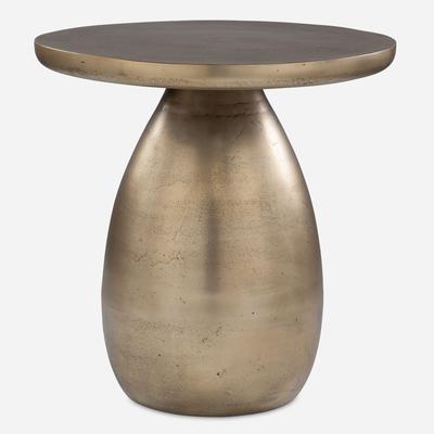 Uttermost - Antigua Side Table - Antique Brass - 50028