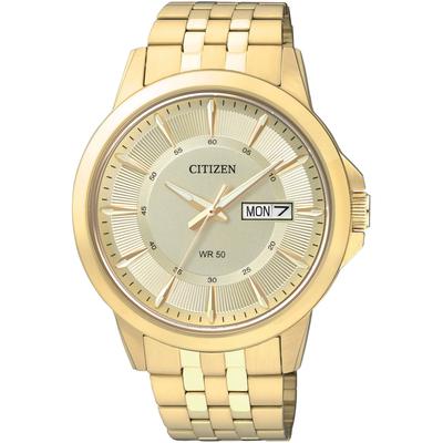 Citizen - Men's Gold-Tone Quartz Watch with Champagne Dial - BF2013-56P