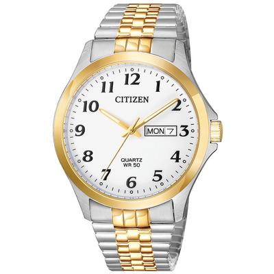 Citizen - Men's Quartz Two-Tone Stainless Steel Expansion Band Watch - BF5004-93A