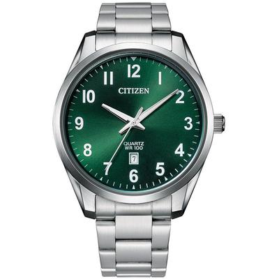 Citizen - Men's Quartz Stainless Steel Watch with Green Dial - BI1031-51X