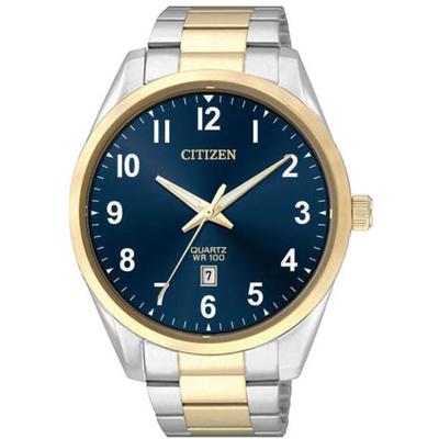 Citizen - Men's Two-Tone Stainless Steel Quartz Watch with Blue Dial - BI1036-57L