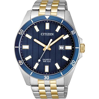 Citizen - Men's Two-Tone Stainless Steel Quartz Watch with Blue Dial - BI5054-53L