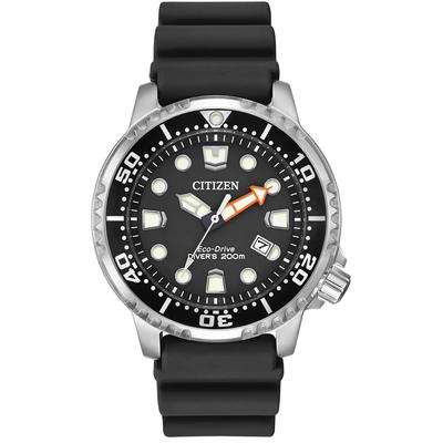 Citizen - Promaster Diver Eco-Drive Watch with Black Poly Strap and Stainless Steel Bezel - BN0150-28E