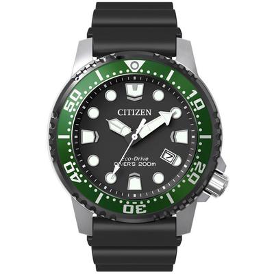 Citizen - Men's Professional Diver Eco-Drive Watch with Black Polyurethane Strap - BN0155-08E