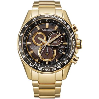 Citizen - Men's Eco-Drive PCAT Watch in Gold-Tone Stainless Steel - CB5912-50E