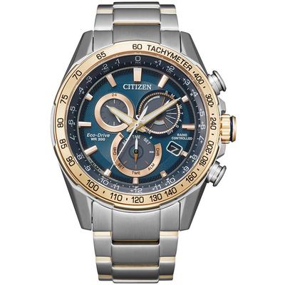 Citizen - Men's Eco-Drive PCAT Watch in Two-Tone Rose Gold-Tone Stainless Steel - CB5916-59L