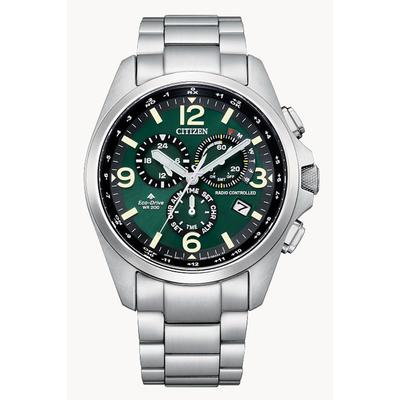 Citizen - Men's Promaster Land Stainless Steel Eco-Drive Watch with Green Dial - CB5921-59X