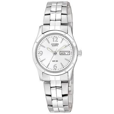 Citizen - Ladies' Quartz Watch with Stainless Steel Bracelet and White Dial - EQ0540-57A