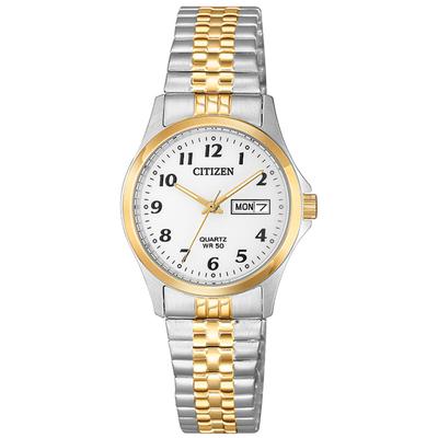 Citizen - Ladies' Two-Tone Stainless Steel Quartz Expansion Band Watch - EQ2004-95A