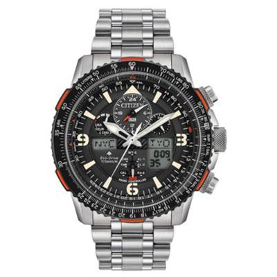 Citizen - Men's Promaster Skyhawk A-T Titanium Eco-Drive Watch with Black Dial - JY8108-53E