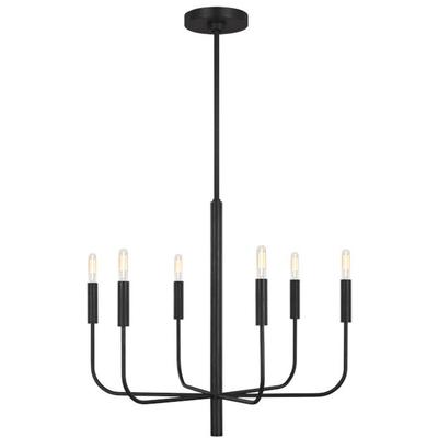 Generation Lighting Designers - Brianna Small Chandelier - Aged Iron - EC1006AI