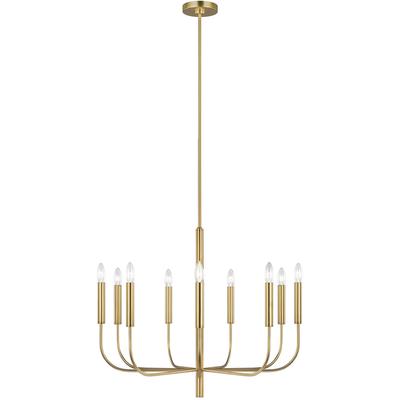 Generation Lighting Designers - Brianna Medium Chandelier - Burnished Brass - EC1009BBS