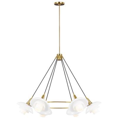 Generation Lighting Designers - Rossie Large Chandelier - Burnished Brass - EC1226BBS