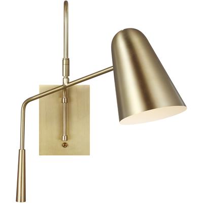 Generation Lighting Designers - Simon Task Sconce - Burnished Brass - EW1041BBS