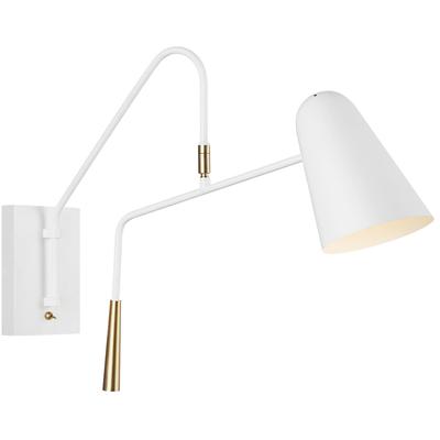 Generation Lighting Designers - Simon Task Sconce - Matte White - EW1041MWT