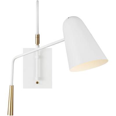 Generation Lighting Designers - Simon Task Sconce - Matte White - EW1041MWT