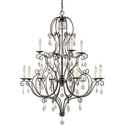 Generation Lighting - Chateau 12-Light Multi-Tier Chandelier - F1938/8+4MBZ