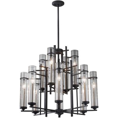 Generation Lighting - Ethan 12-Light Multi-Tier Chandelier - F2629/8+4AF/BS