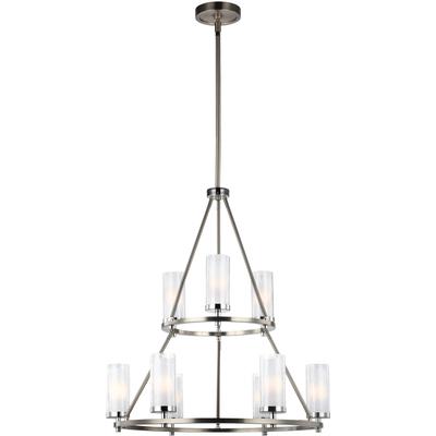 Generation Lighting - Jonah 9-Light Two Tier Chandelier - F2987/9SN/CH