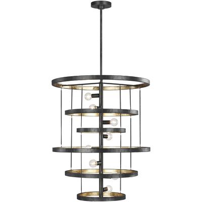 Generation Lighting - Celeste 8-Light Chandelier - Aged Iron - F3341/8AI/ADB