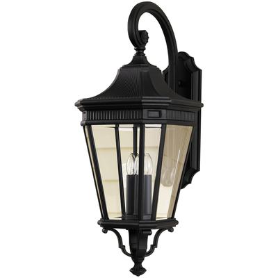 Generation Lighting - Cotswold Lane 3-Light Wall Lantern - Black - OL5404BK