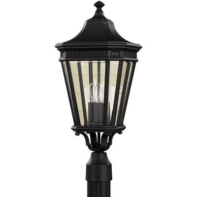 Generation Lighting - Cotswold Lane 3-Light Post - Black - OL5407BK