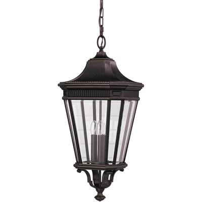 Generation Lighting - Cotswold Lane 3-Light Outdoor Pendant - Grecian Bronze - OL5412GBZ